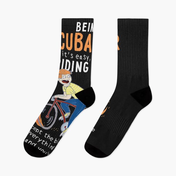 Item preview, Scuba Diver Like Riding Bike Cyclist Funny designed and sold by AdrienDierckx.