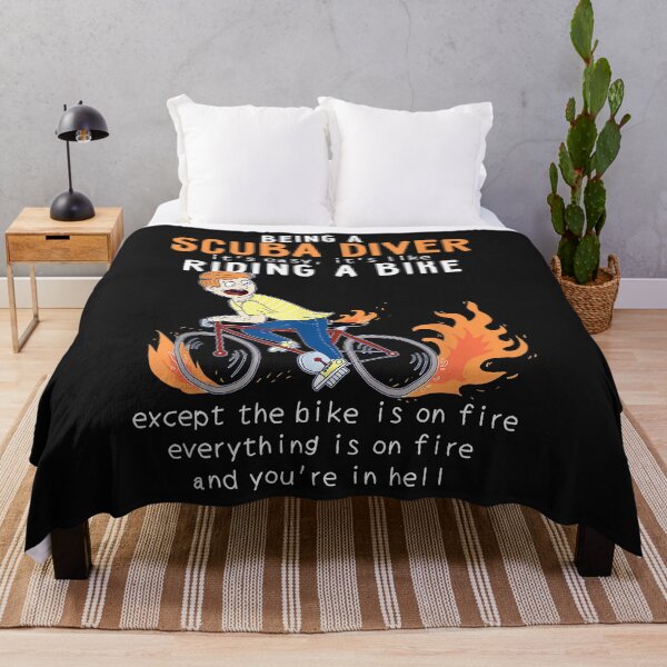 Item preview, Scuba Diver Like Riding Bike Cyclist Funny designed and sold by AdrienDierckx.
