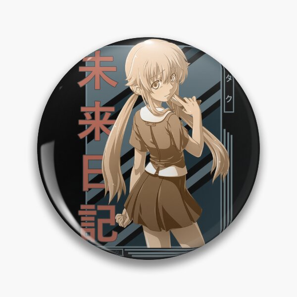 Yukiteru Amano Yuki Future Diary Mirai Nikki Retro blue brown anime Design  | Poster