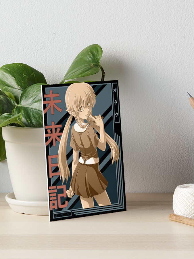 Yukiteru Amano Yuki Future Diary Mirai Nikki Retro blue brown anime Design  Poster for Sale by Raiden Designer Shop