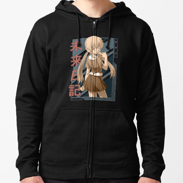 Yuno Gasai Anime Manga Future Diary Mirai Nikki 2 3d Zip Hoodie