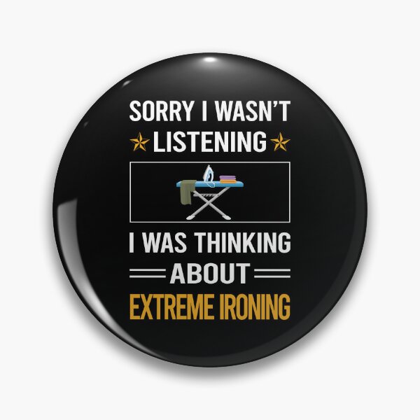Item preview, Funny Listening Extreme Ironing designed and sold by jiggleterrified.