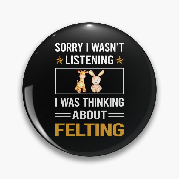 Item preview, Funny Listening Felting Felt Felter designed and sold by jiggleterrified.