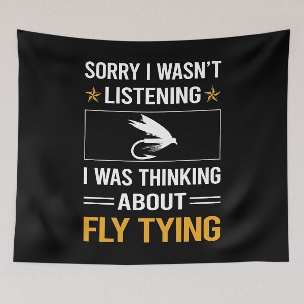 Item preview, Funny Listening Fly Tying designed and sold by jiggleterrified.