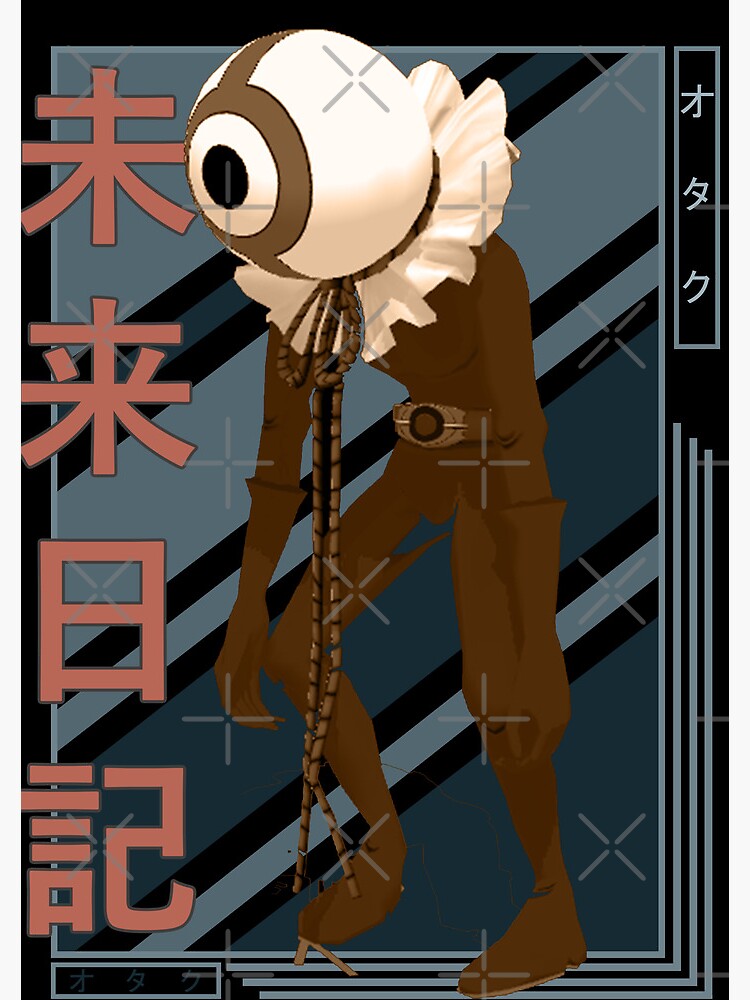 Yuno Gasai Future Diary Mirai Nikki Retro blue brown anime Design Spiral  Notebook for Sale by Raiden Designer Shop