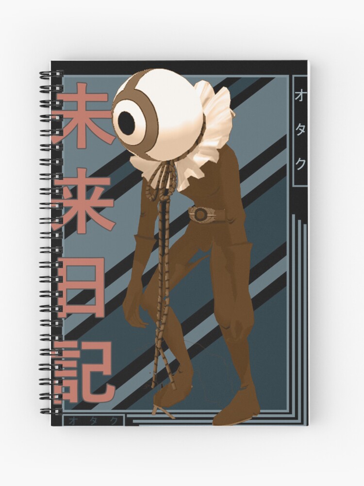 Yuno Gasai Future Diary Mirai Nikki Retro blue brown anime Design Spiral  Notebook for Sale by Raiden Designer Shop