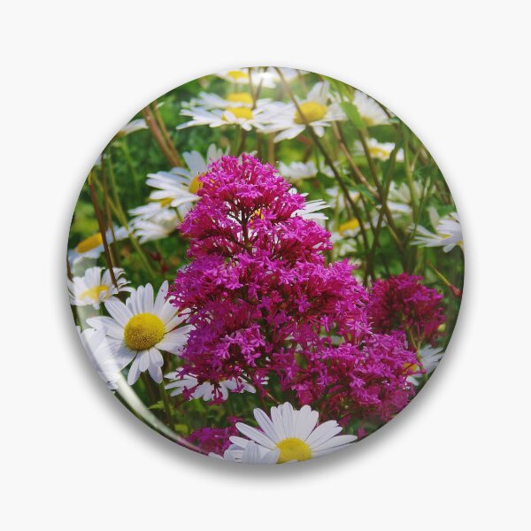 Item preview, Valerian and Oxeye Daisies designed and sold by lezvee.