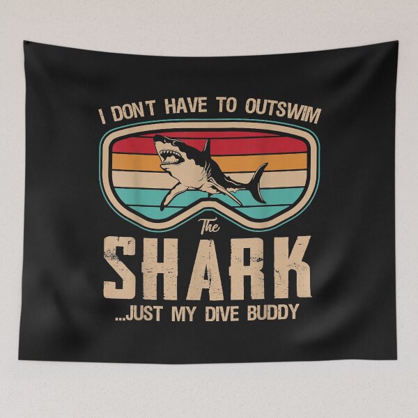 Item preview, The Shark Is My Dive Buddy Scuba Diving Diver Snorkeling designed and sold by AdrienDierckx.