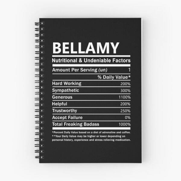 Artikelvorschau, Bellamy Namens-T-Shirt - Bellamy Ernährungs- und unbestreitbare Faktor-Geschenkartikel-T-Stück entworfen und verkauft von pourvasecandi.