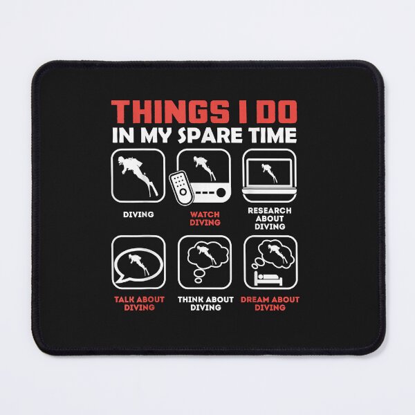 Item preview, Things I do in my spare time - diving designed and sold by AdrienDierckx.