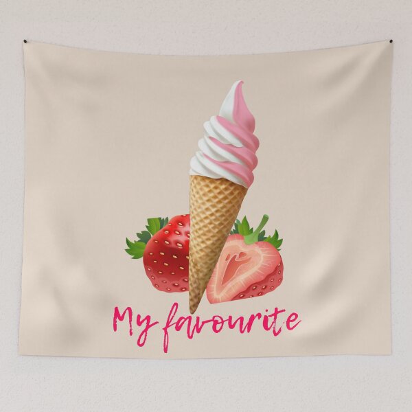 Item preview, My favourite strawberry ice cream. designed and sold by Trianglegreen.