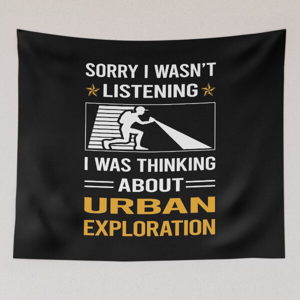 Item preview, Funny Listening Urban Exploration designed and sold by RandalDavis.