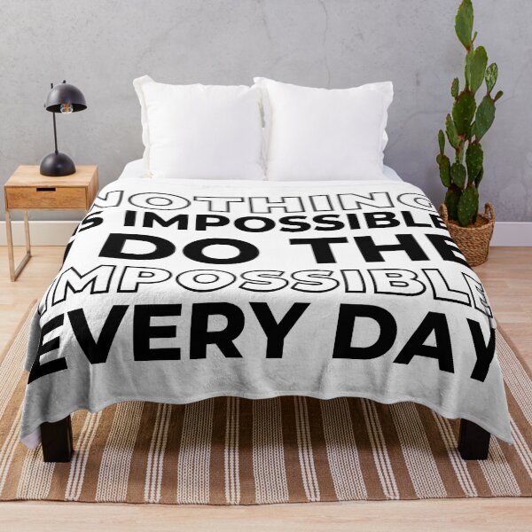 Item preview, Nothing is Impossible I Do The Impossible Every Day, Funny Witty Saying designed and sold by ladylaughprints.