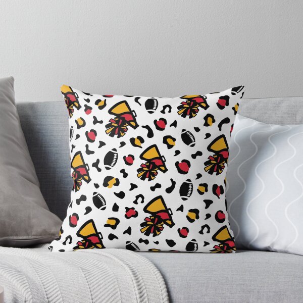 Item preview, Red Golden Yellow Megaphone pompoms Football Leopard Pattern designed and sold by Roadvector Studio.