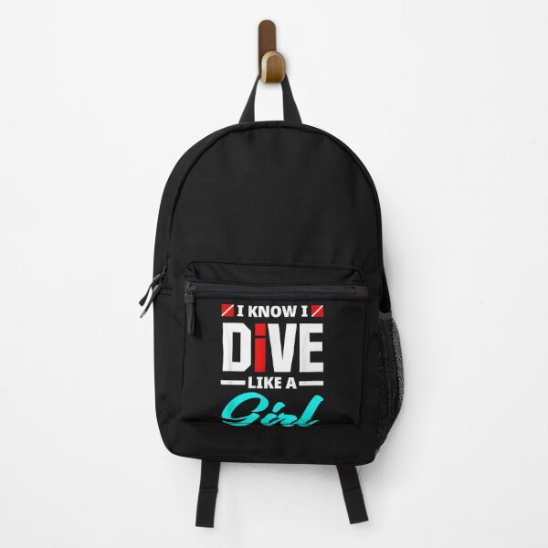 Item preview, Womens I Know I Dive Like A Girl Funny Scuba Diving Diver designed and sold by AdrienDierckx.