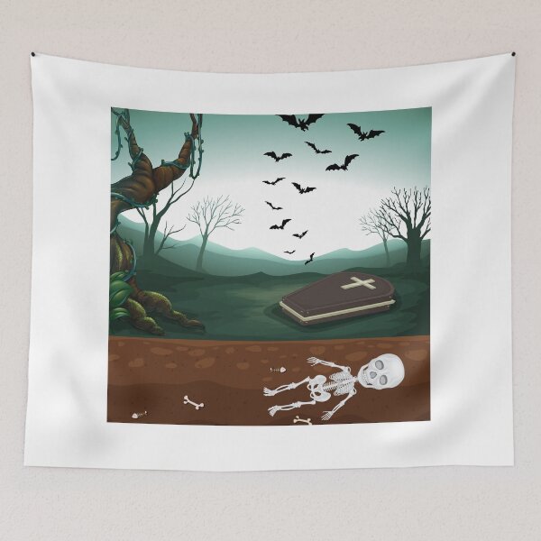 Item preview, Skeleton graveyard classical designed and sold by Sam-DesignMart.