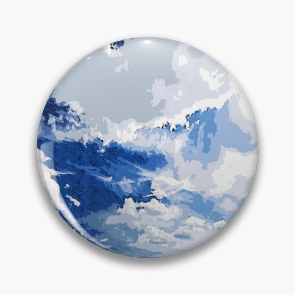 Item preview, White clouds in the blue sky color art  designed and sold by artdragongift 15.