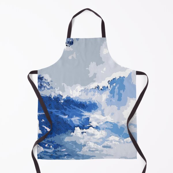 Item preview, White clouds in the blue sky color art  designed and sold by artdragongift 15.