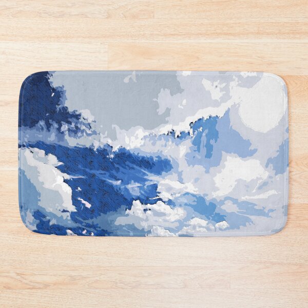 Item preview, White clouds in the blue sky color art  designed and sold by artdragongift 15.