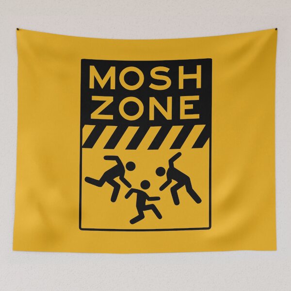 Item preview, MOSH ZONE WARNING SIGN designed and sold by Mystery Theater.