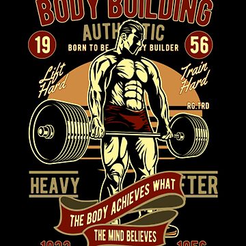 Bodybuilding, Vintage Body Building Spiral Notebook for Sale by