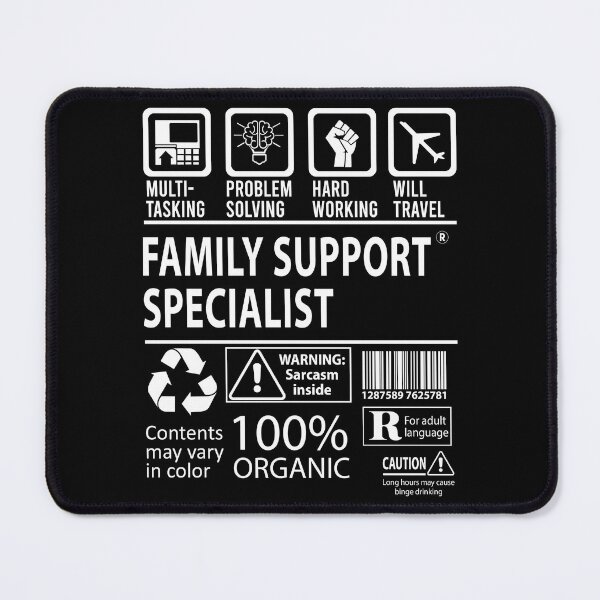 Item preview, Family Support Specialist T Shirt - MultiTasking Certified Job Gift Item Tee designed and sold by andahanson.