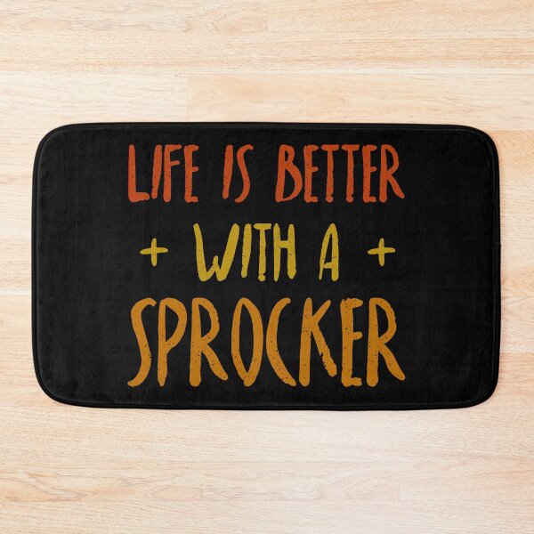 Item preview, Life Is Better With A Sprocker Funny Springer And Cocker Spaniel Dog Quote designed and sold by henrymencia.