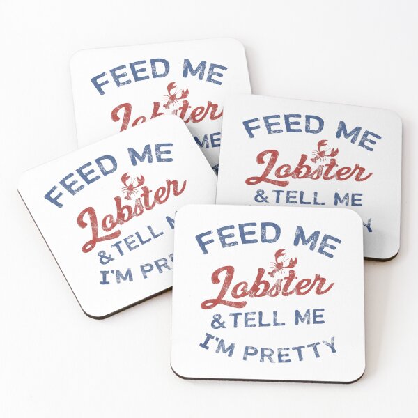 Item preview, Feed Me Lobster Pretty Funny Retro Blue designed and sold by Fyckding712.