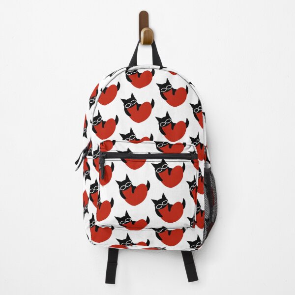 Item preview, black cat with heart designed and sold by Noofshop.