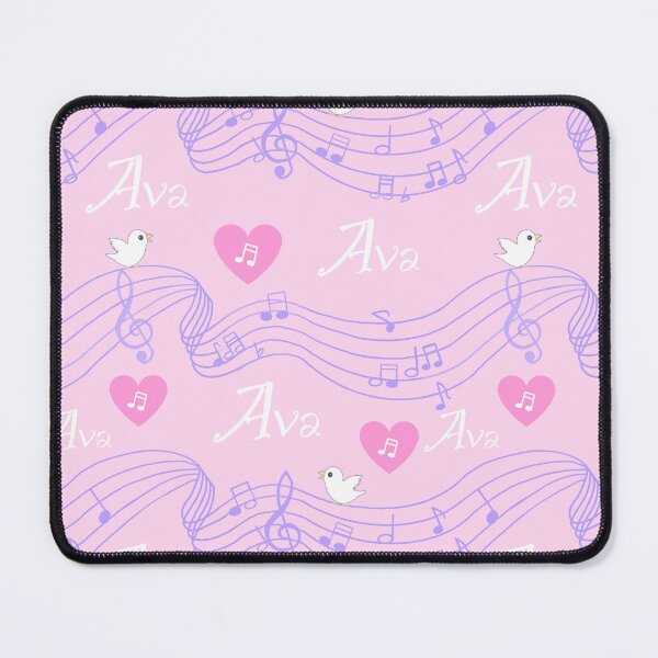 Item preview, Ava name on pink designed and sold by QuirkyCraftz.