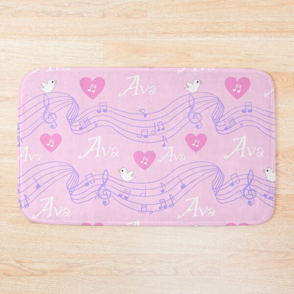 Item preview, Ava name on pink designed and sold by QuirkyCraftz.