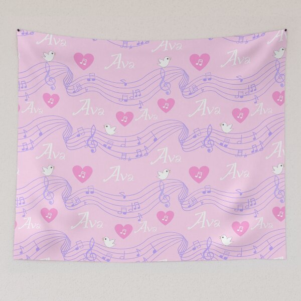 Item preview, Ava name on pink designed and sold by QuirkyCraftz.