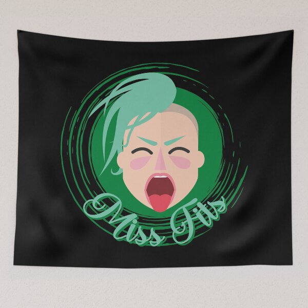 Item preview, Miss Fits Misfits Funny Angry Woman Design designed and sold by Nathalie Aynié.