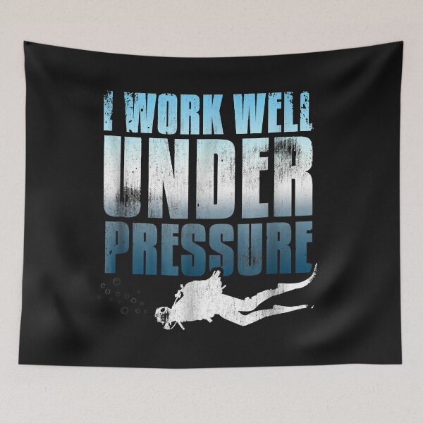 Item preview, I Work Well Under Pressure Scuba Diving designed and sold by AdrienDierckx.