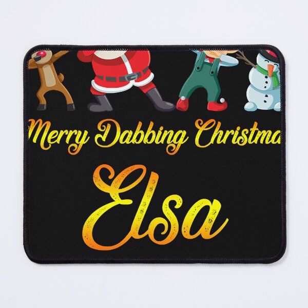 Item preview, Elsa Name - Dabbing Santa Claus Elf Reindeer Snowman -  Merry Dabbing Christmas Elsa designed and sold by BOBIGHT.