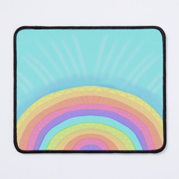 Item preview, Rainbow, happy, colorful, blue sky, original, artwork, digital, illustration, designed and sold by Freedomworx.