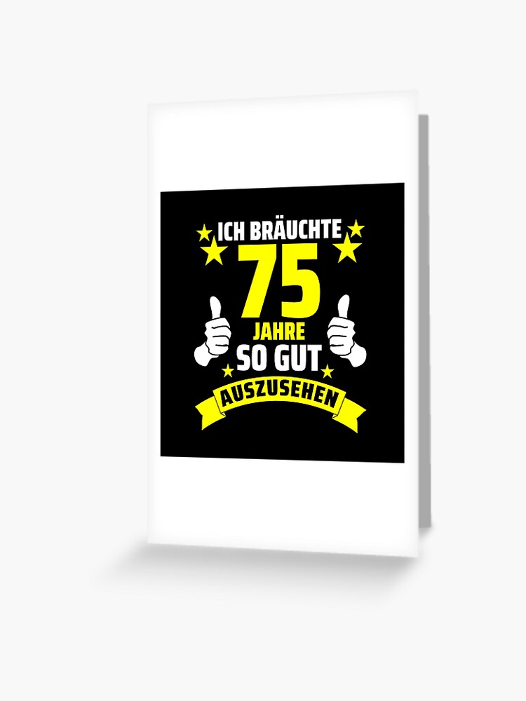 75. Geburtstag lustige Zitate Sticker for Sale by itsRIS-store