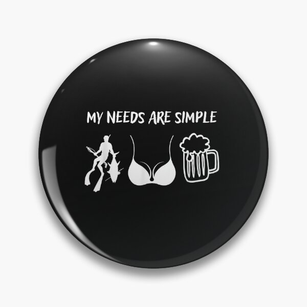 Item preview, My Needs Are Simple Spearfishing Bikini Beer Humor Costume designed and sold by AdrienDierckx.