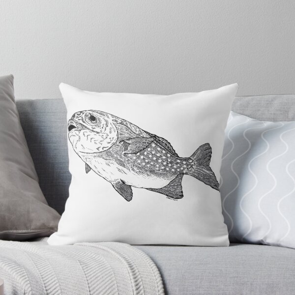 Item preview, Big fish swimming by - love ocean - while version designed and sold by schandorffdk.