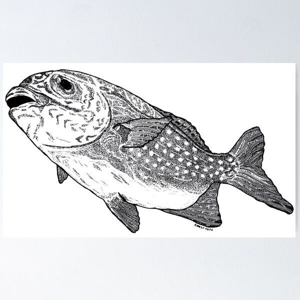 Item preview, Big fish swimming by - love ocean - while version designed and sold by schandorffdk.