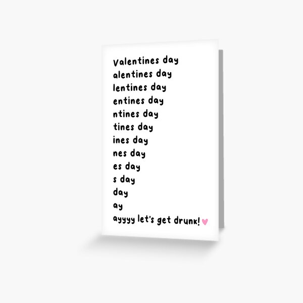 Item preview, Funny Valentine’s Day card designed and sold by Swish & Scribble.