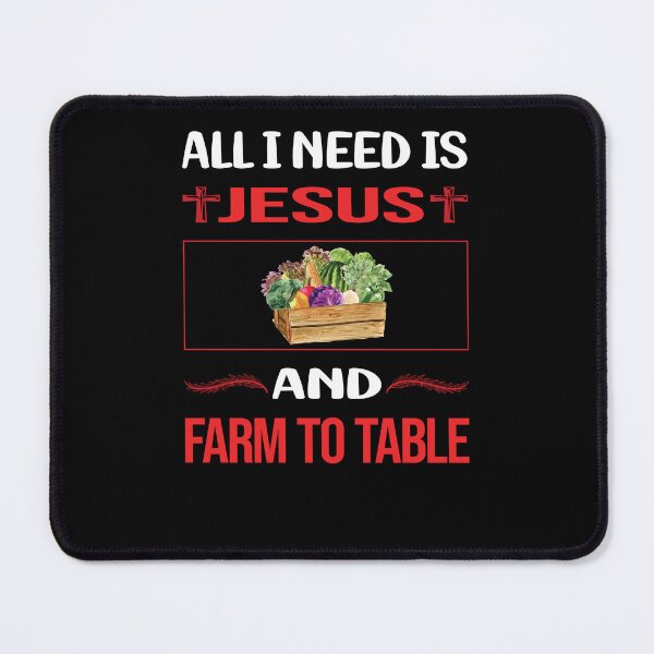 Item preview, Funny Jesus Farm To Table designed and sold by DougPoulos.