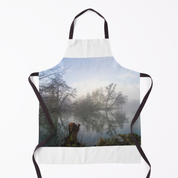 Item preview, Misty January morning on the river Teme Ludlow designed and sold by HalcyonPrints.