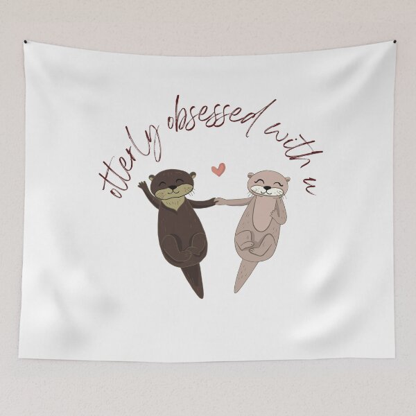 Item preview, Otterly Obsessed With You- Valentine's Day Animal Puns and Gifts designed and sold by designsbyreaia.
