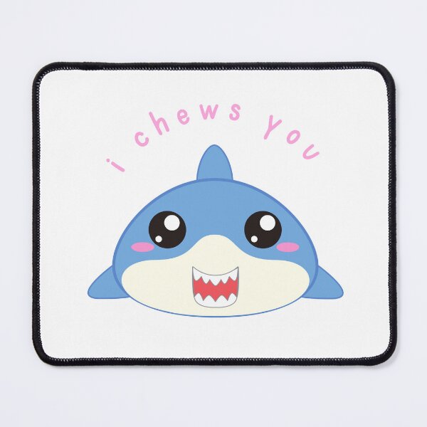 Item preview, "I Chews You" cute shark pun - Valentine's Day Animal Puns and Gifts designed and sold by designsbyreaia.