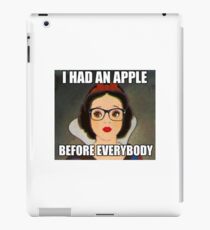 Apples Before Everyone \\ Ironic Royalty Collection iPad Case/Skin