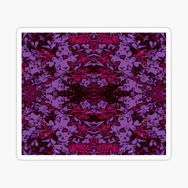 PINK N PURPLE FLOWER SPLASH Sticker