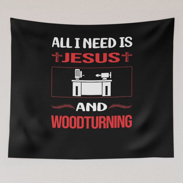 Item preview, Funny Jesus Woodturning Woodturn Wood Turn Turning Turner designed and sold by FifineCroteau.