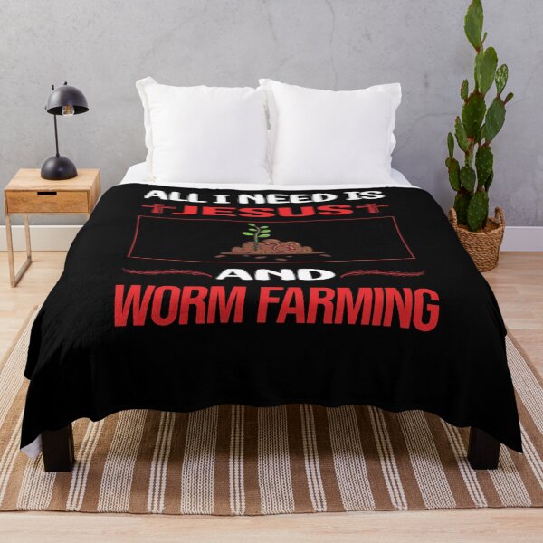 Item preview, Funny Jesus Worm Farming Farmer Vermiculture Vermicompost Vermicomposting designed and sold by FifineCroteau.