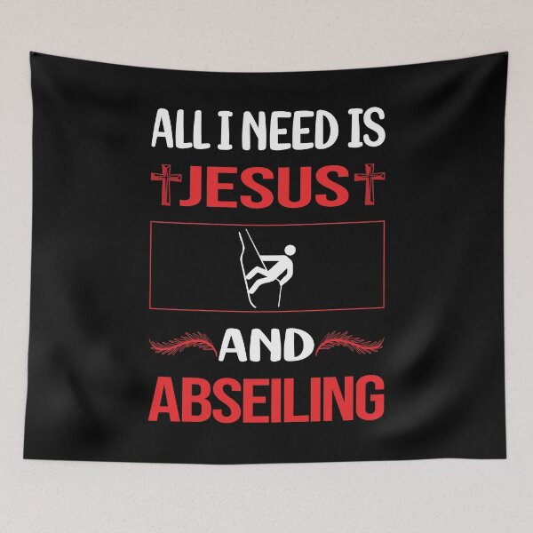 Item preview, Funny Jesus Abseiling Abseil designed and sold by FifineCroteau.